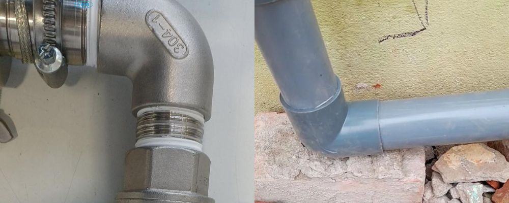 kiểu kết nối của cút ống nước