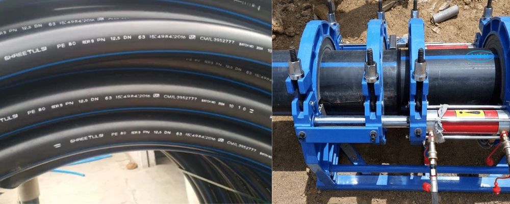 kiểu kết nối của ống hdpe pe80