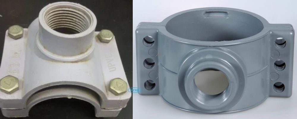 kiểu kết nối ống nhánh đai khởi thủy nhựa upvc