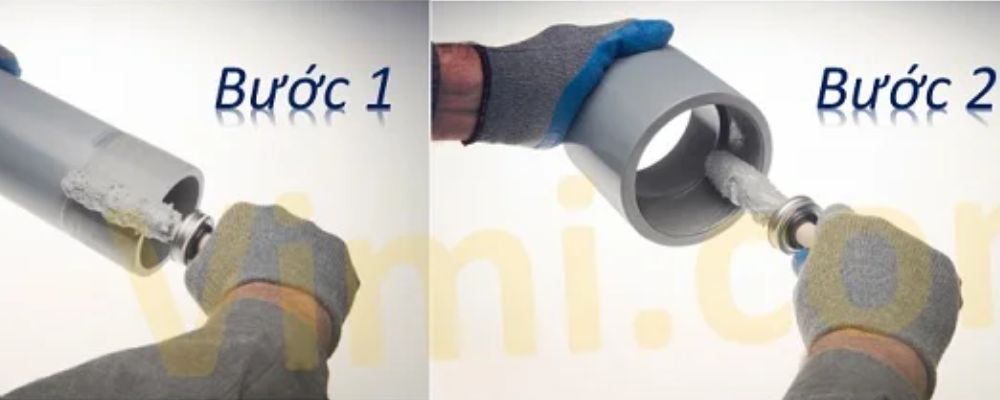 măng sông nhựa dán keo