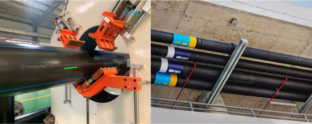 ống hdpe pe100 dùng cho hóa chất