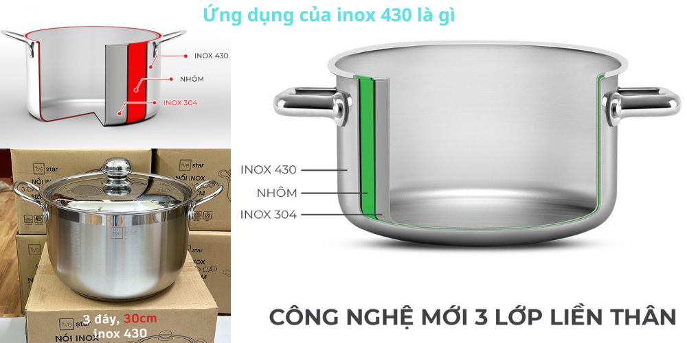 ứng dụng của inox 430 là gì