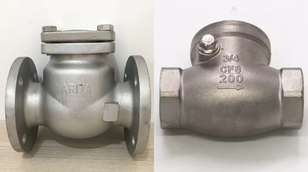 cách viết khác của van 1 chiều lá lật inox 304