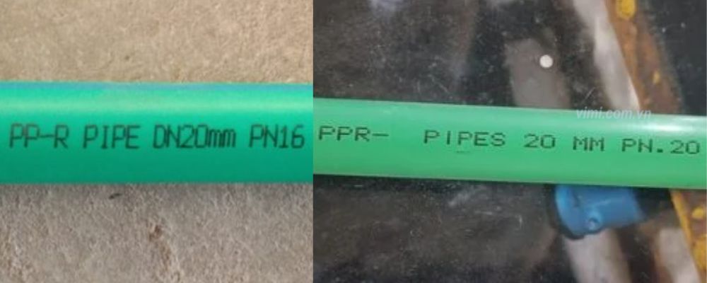 cấp áp của ống ppr 20