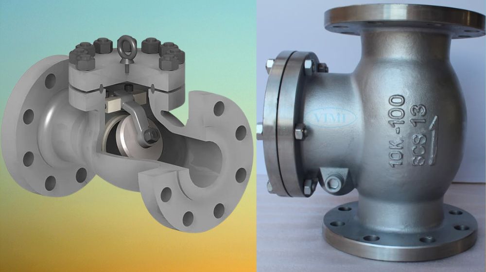 cấu tạo van 1 chiều lá lật inox 304