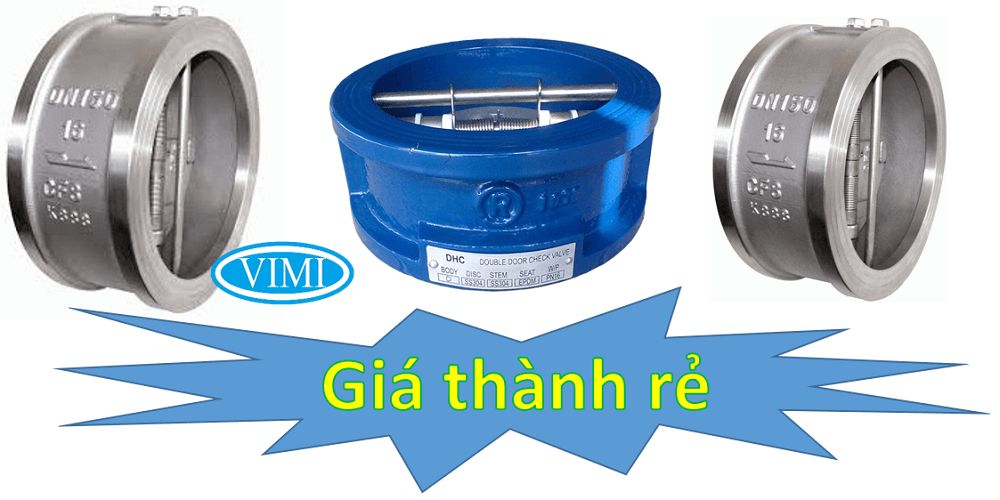 giá thành van 1 chiều cánh bướm dn100