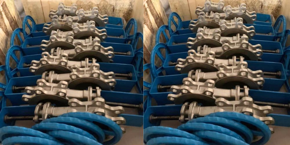 kết nối van cổng dao