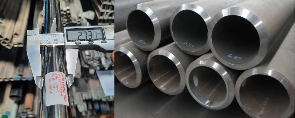 khối lượng riêng của ống inox 304