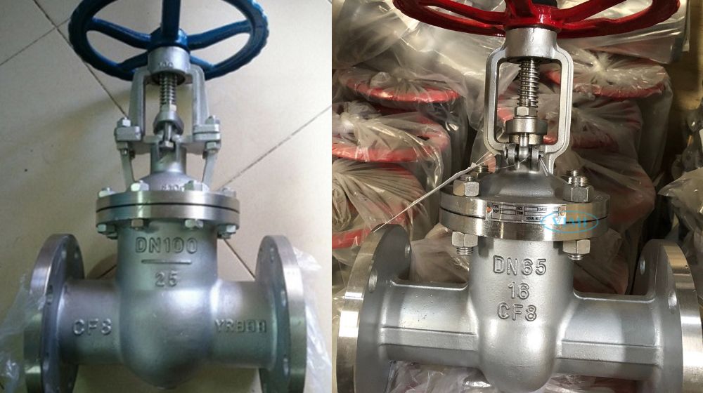 kích thước van cổng inox