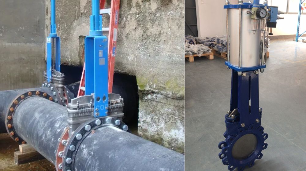 lắp đặt van chặn khí nén