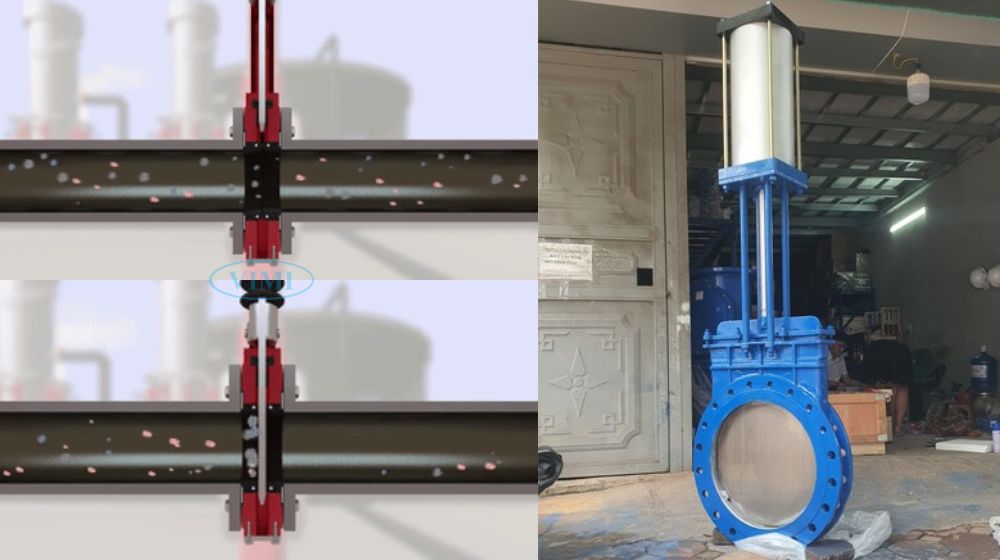 nguyên lý hoạt động van chặn khí nén