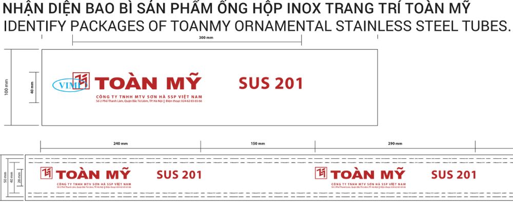 ống inox trang trí sơn hà và ống toàn mỹ