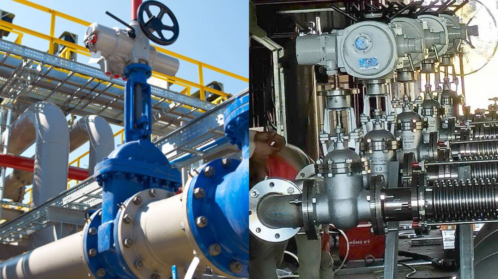 ứng dụng van cổng điều khiển điện