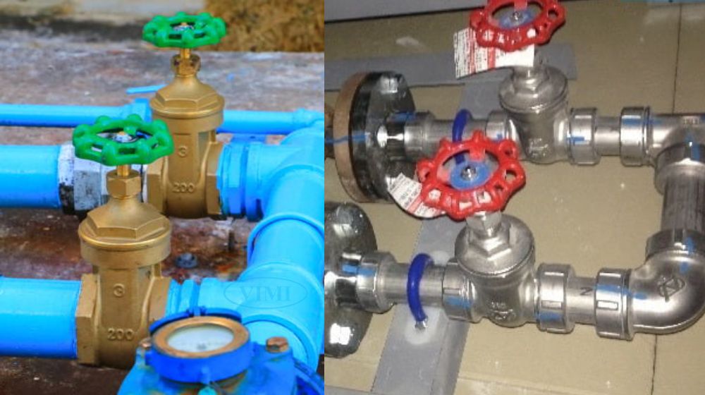 ứng dụng van cổng nối ren