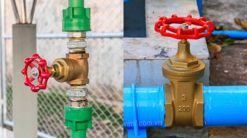 ứng dụng van cổng tay vặn