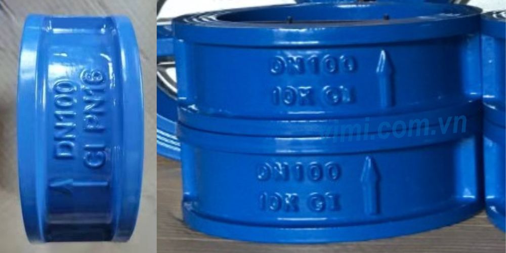 van 1 chiều cánh bướm dn100 gang