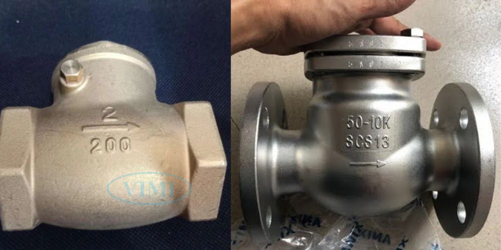 van 1 chiều phi 60 lá lật