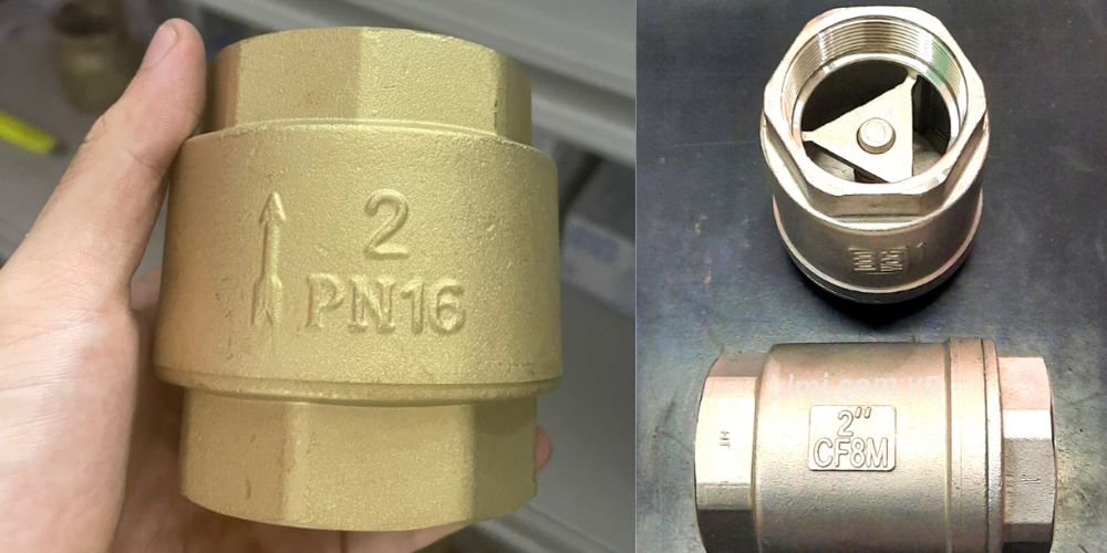 van 1 chiều phi 60 lò xo