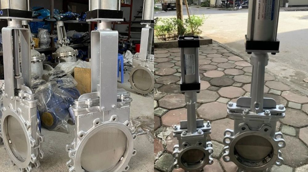 van chặn khí nén inox