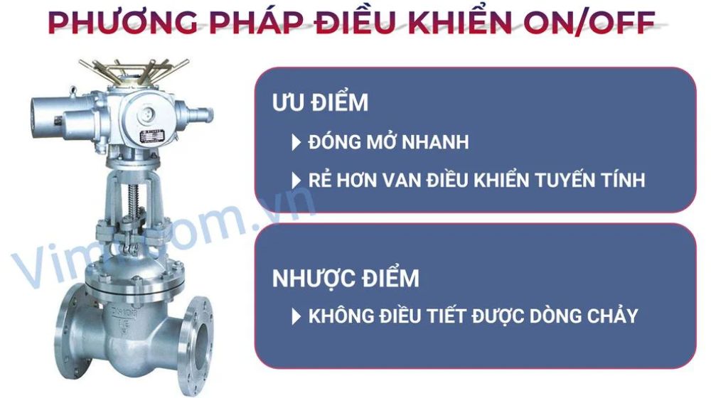 van cổng điều khiển điện on off