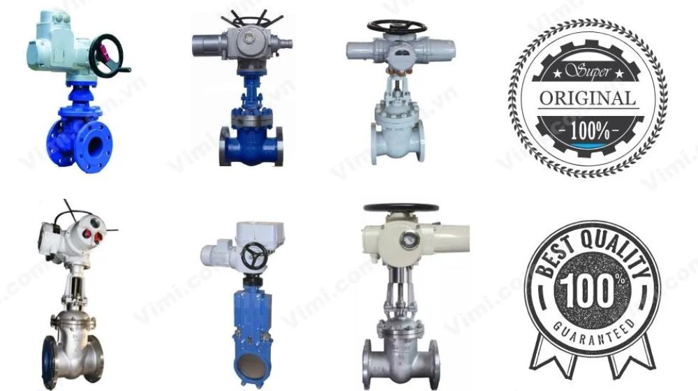 van cổng gang điều khiển điện