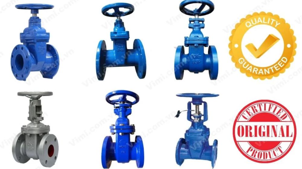 van cổng gang tay quay