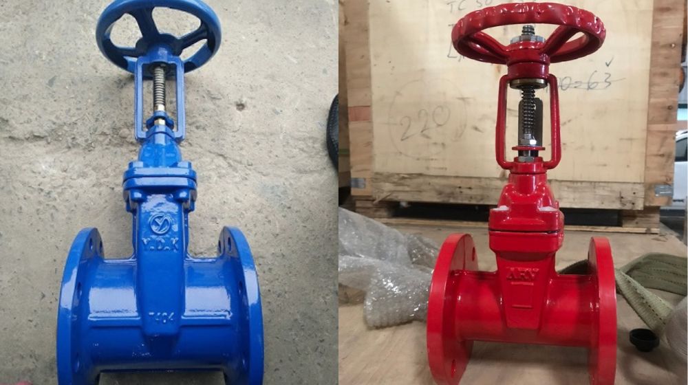 van cổng gang ty nổi