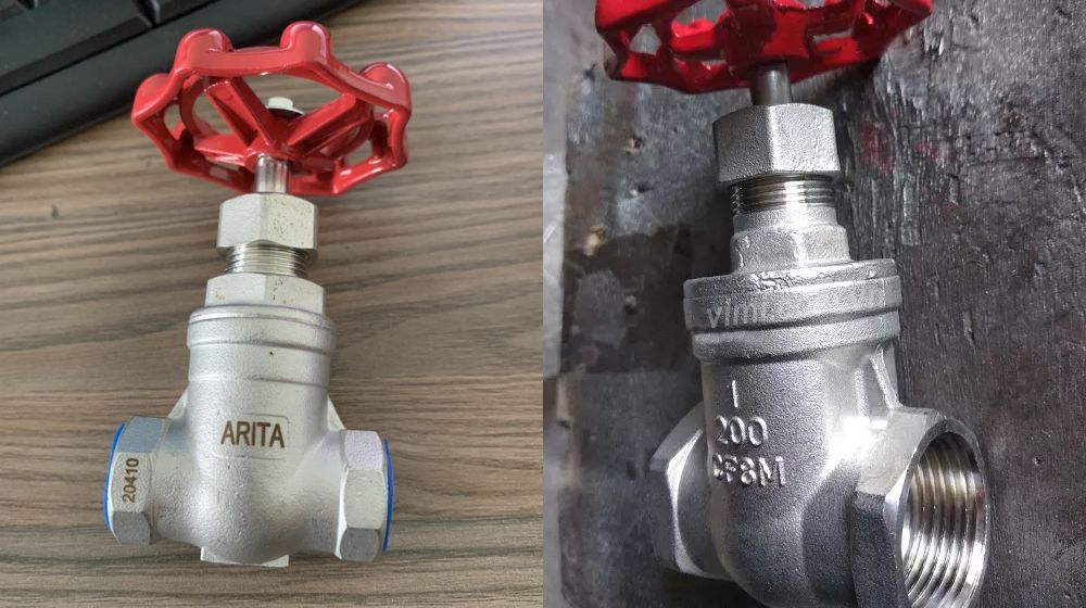 van cổng nối ren inox