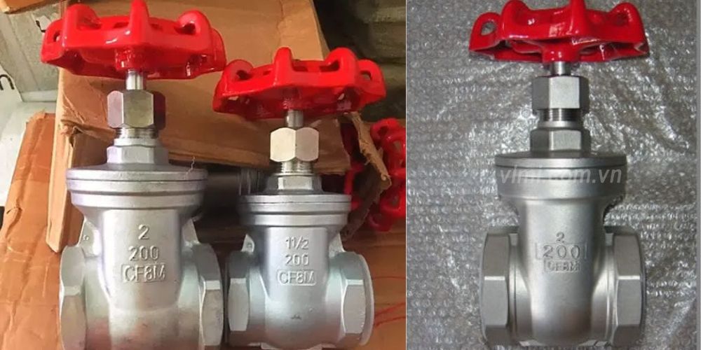 van cổng ty chìm inox