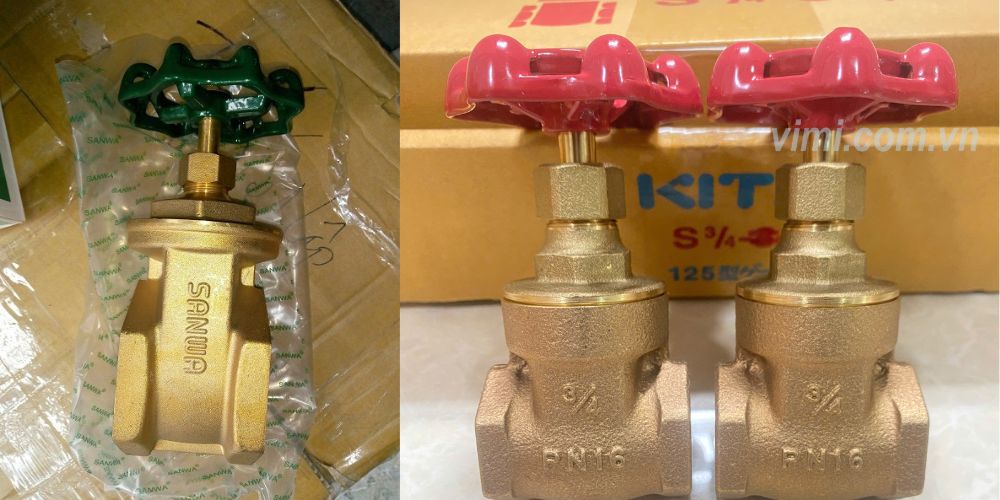 van cổng ty chìm thân đồng