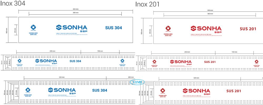 vật liệu hộp inox trang trí Sơn Hà