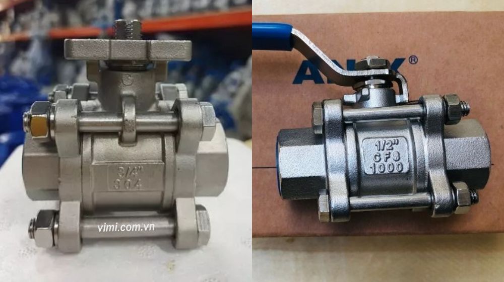 3pc Ball Valve - 3 Piece Ball Valves 3pc ball valve thân inox 304