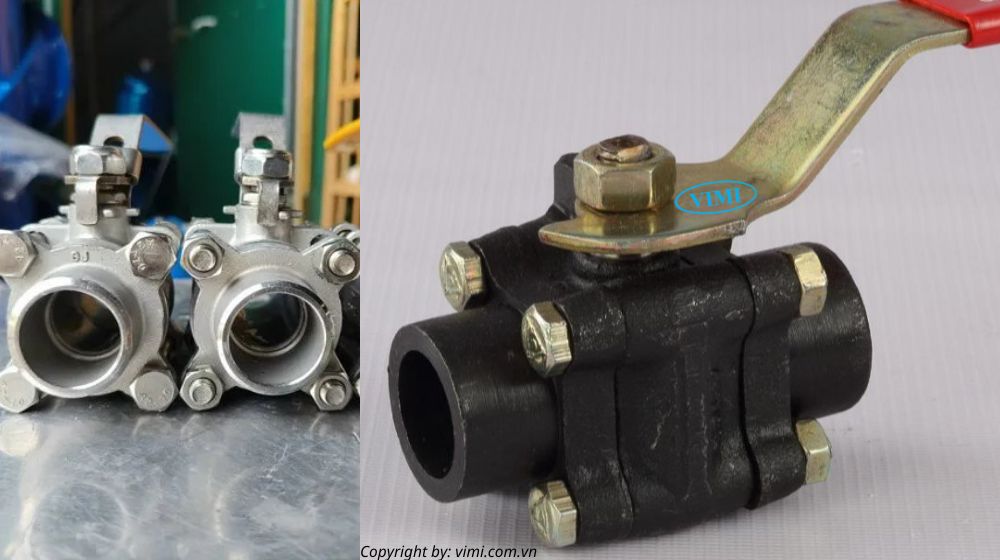 cách vận hành van bi 3 mảnh nối hàn