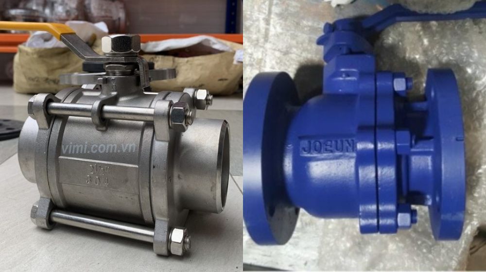 cấu tạo mảnh của các loại van bi