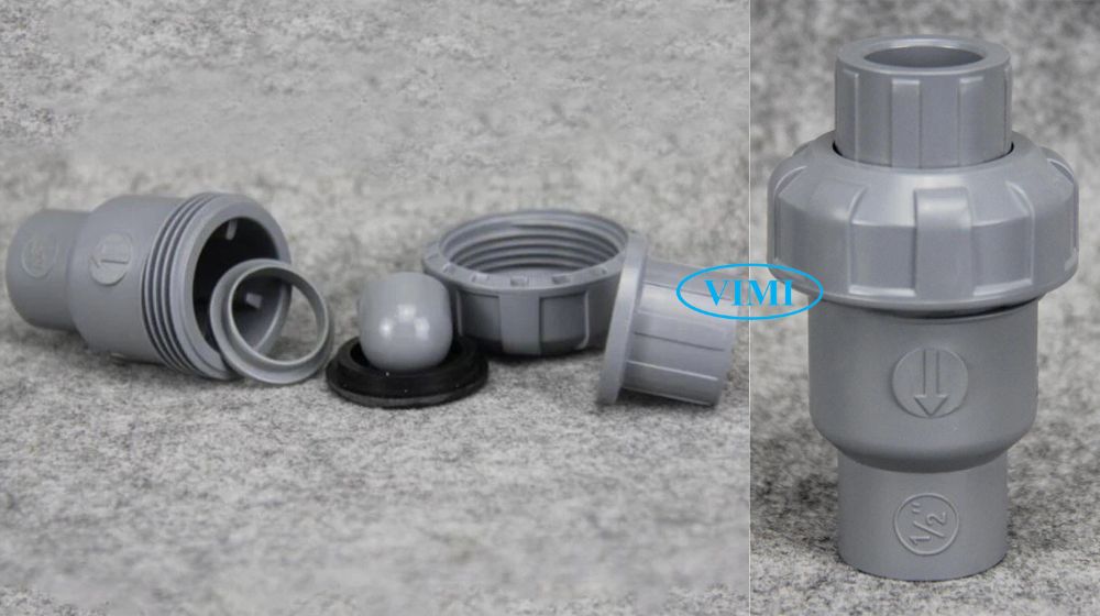 Van 1 chiều lò xo nhựa là gì cấu tạo van 1 chiều lò xo nhựa