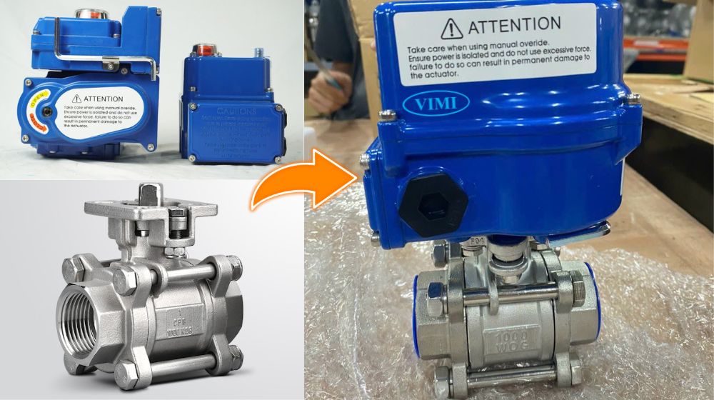 cấu tạo van bi điều khiển điện