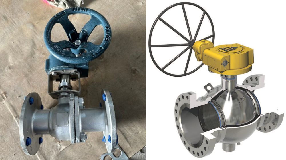 cấu tạo van bi tay quay