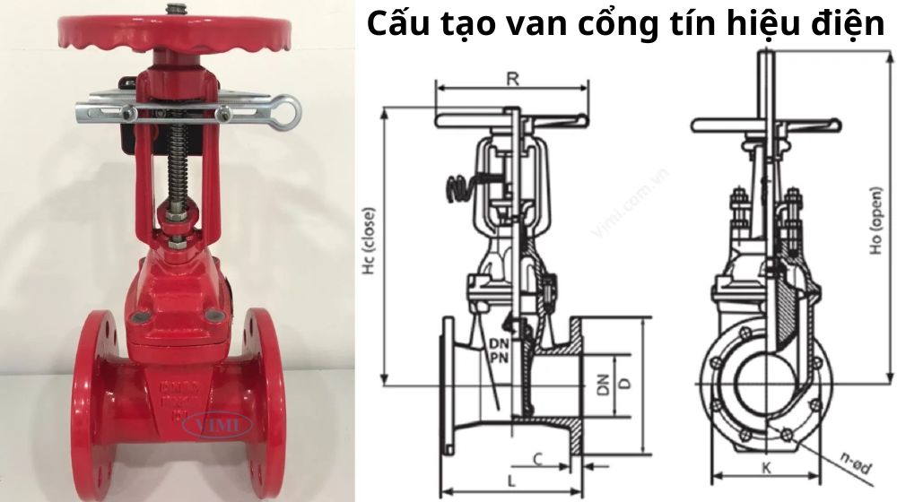cấu tạo van cổng tín hiệu điện