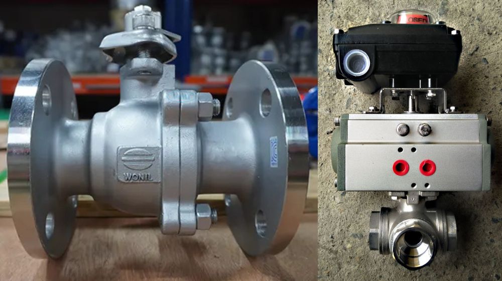 kết nối các loại van bi