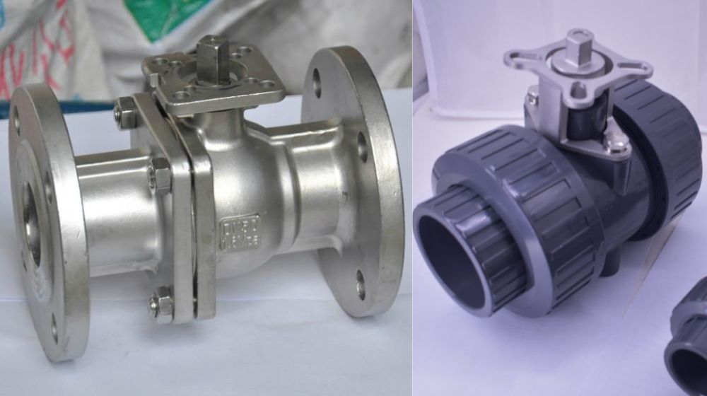 kết nối van bi có tán