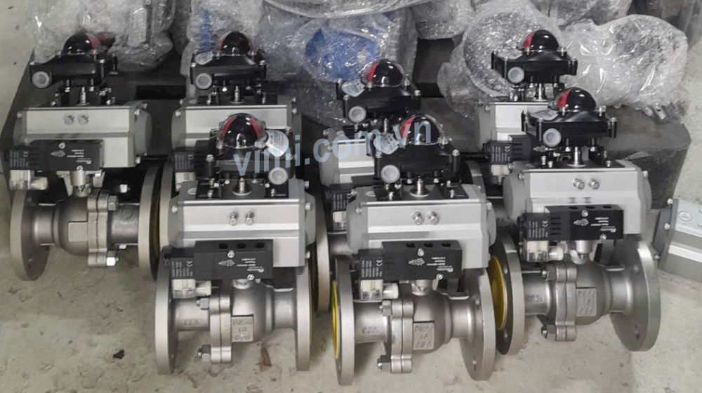 kho van bi 2 mảnh khí nén