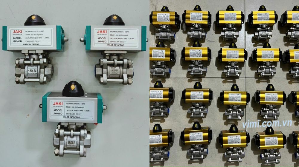 kho van bi 3 mảnh khí nén