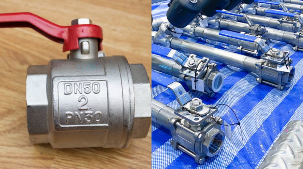 kích thước van bi dạng tay gạt