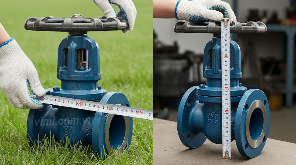 kích thước van cổng là gì