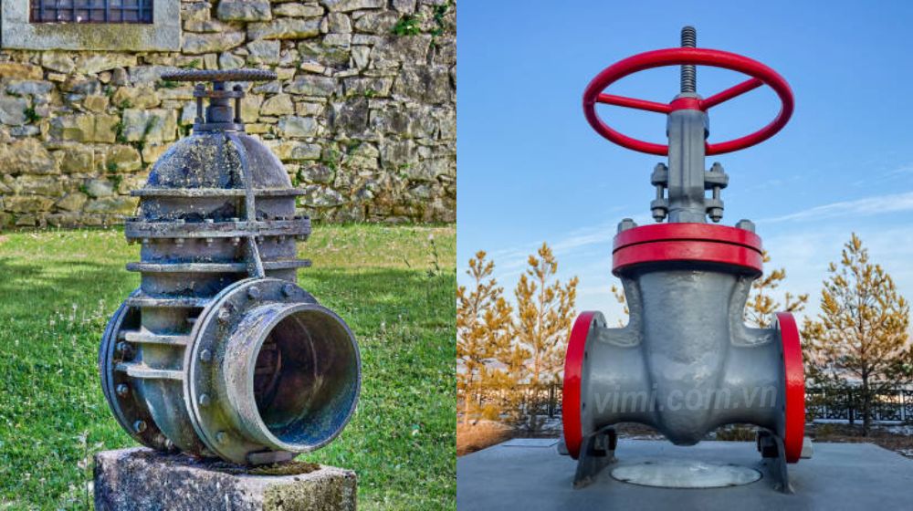 kích thước van cổng trong thiết kế