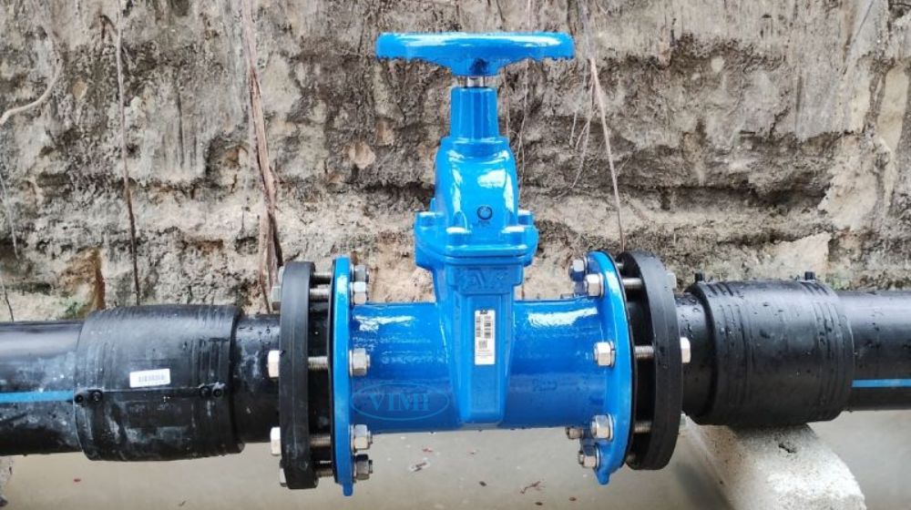 Lắp đặt van cổng lắp đặt van cổng trên ống nhựa
