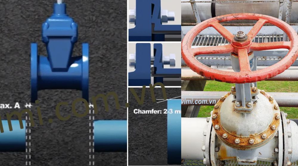 Lắp đặt van cổng lắp đặt van cổng vào hệ thống cũ