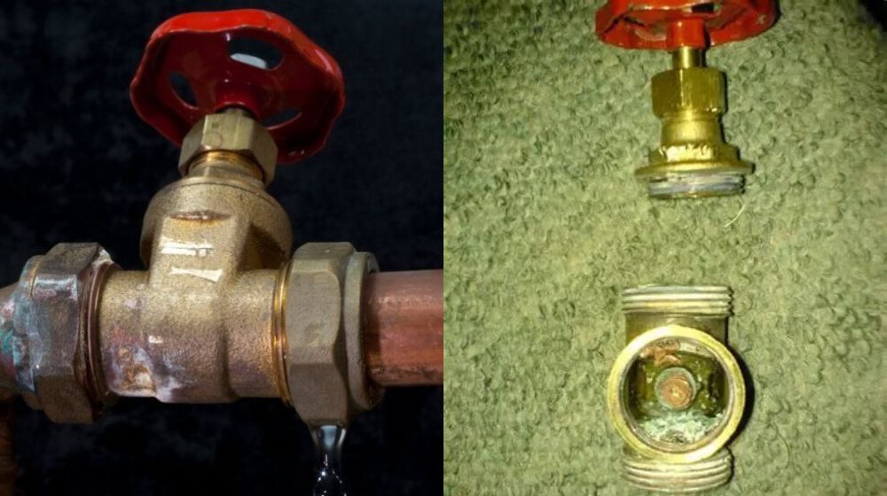 lỗi van cổng lắng đọng tạp chất