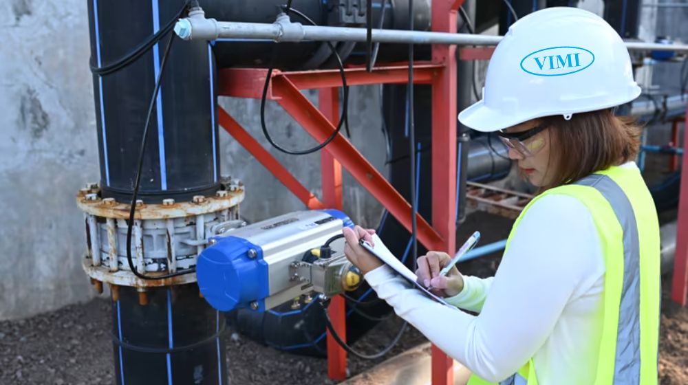 lưu ý khi vận hành van bướm