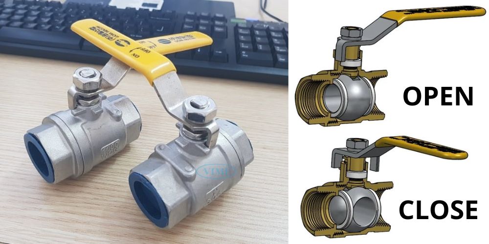 nguyên lý hoạt động của van bi tay gạt